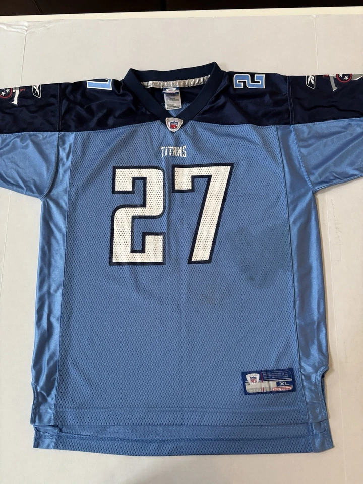 Vintage Tennessee Titans Eddie George Jersey Kids XL Reebok NFL #27 - Image 2 of 4