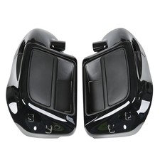 Black Lower Vented Leg Fairing with 6.5" Speakers for Touring 14-25