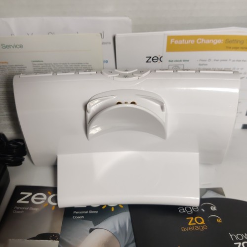 Zeo ZEO101 White Digital Display Personal Sleep Manager Alarm Clock & Adapter - Picture 6 of 12