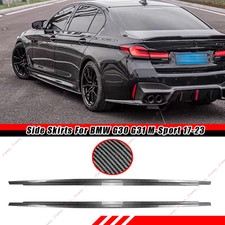 Mp Style Side Skirts Carbon Style For 2017-2023 Bmw G30 530i 540i F90 M5 Sedan Mp Style Side Skirts Carbon Style For 2017-2023 Bmw G30 530i 540i F90 M5 Sedan