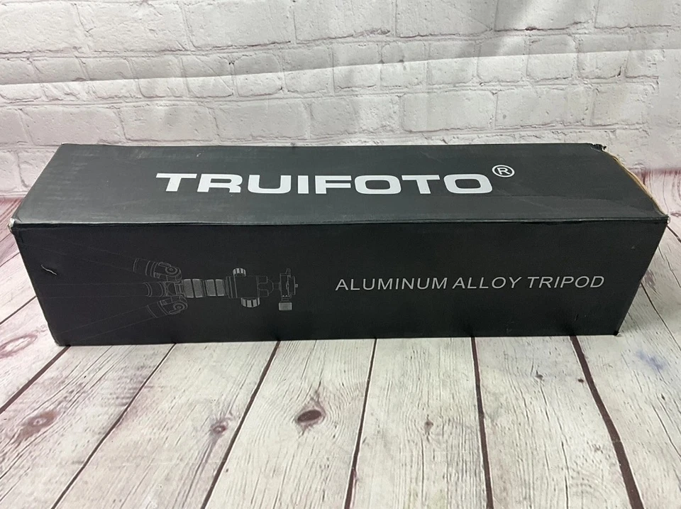 Trípode de aleación de aluminio Truifoto 71” 22 lb capacidad carga Foto 4 de 4