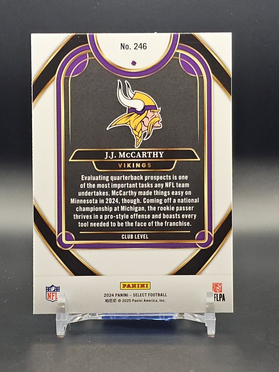 15N原石ホイップシェイプ2点カッサセット2セット 2024 Panini Select JJ McCarthy Premier Red Black Shock Prizm RC