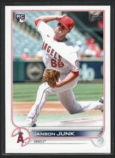 Janson Junk 2022 Topps #594 Rookie - Los Angeles Angels