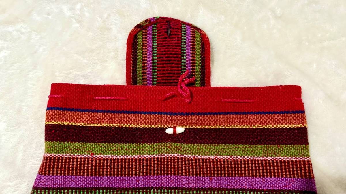 Patterned Knit Backpack Knapsack Pinzon Multicolo… - image 3