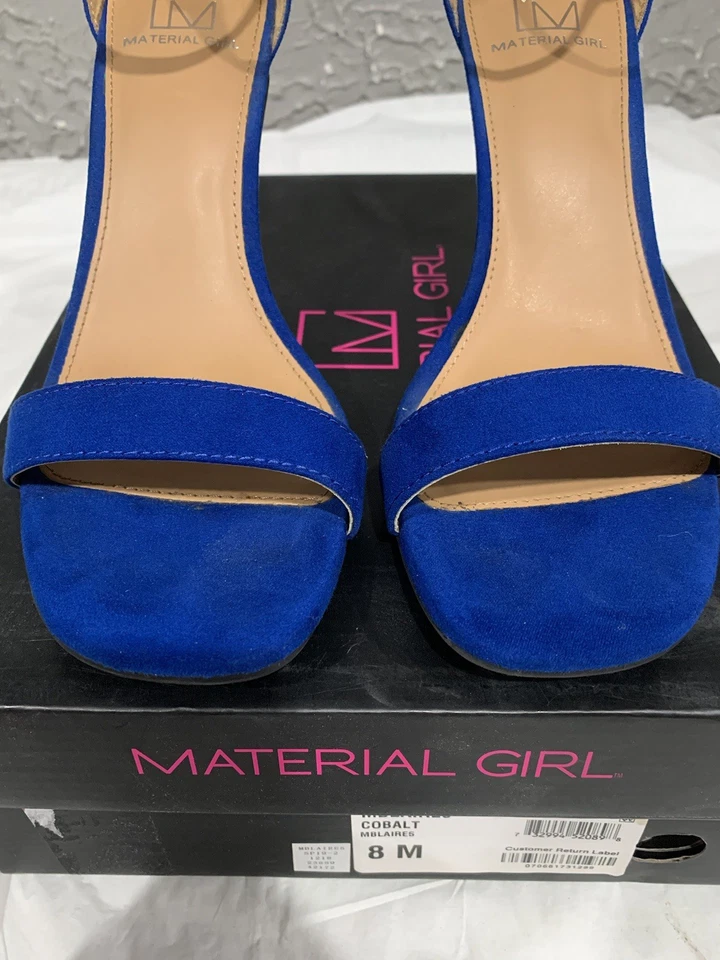 ZAPATOS MUJER MATERIAL NIÑA MBLAIRE5 COBALTO TALLA 8M AZUL TACONES ALTOS Foto 2 de 4