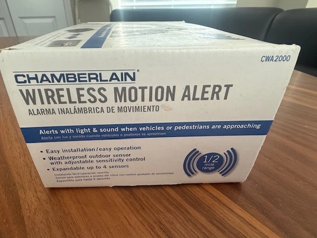 Chamberlain CWA2000 Outdoor Wireless Motion Alert Sensor 1/2 Mile Range Expand - Image 3 of 4