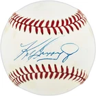 Ken Griffey Jr. Signed Official AL Baseball Seattle Mariners Beckett QR #BX67649