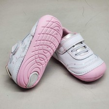 STRIDE RITE SM Adalyn Shoes Toddler SZ 3.5W White/Silver/Pink BG000701
