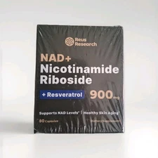 Reus Research NAD+ Nicotinamide Riboside Resveratrol Anti-Aging Suppl  12.01.26