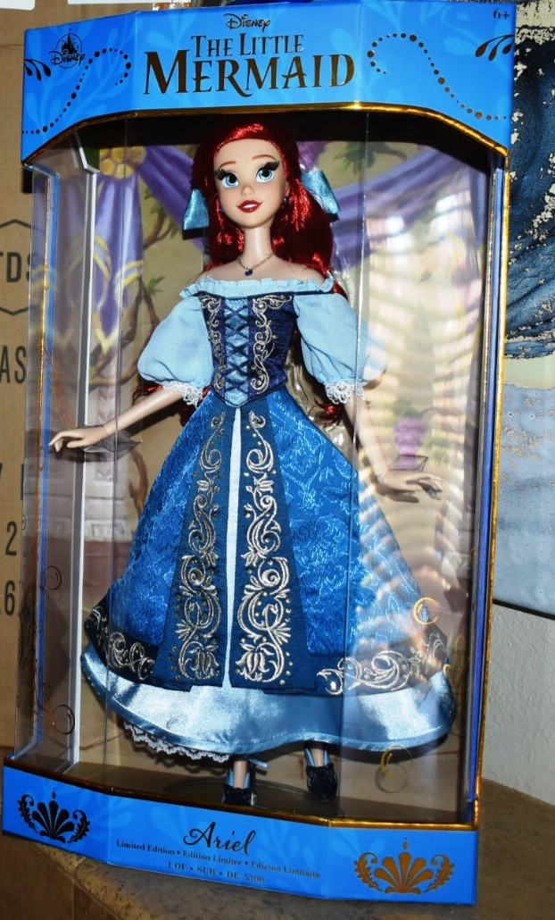 New Disney Blue KISS THE GIRL The Little Mermaid Ariel Limited Edition 17"  DOLL | eBay