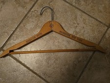 Vintage THE SHERATON Rochester NY Wooden Coat Hanger