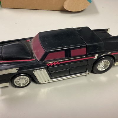 1992 Mattel Hot Wheels Key Force Black Car Transforms Into Fighting Car No Key