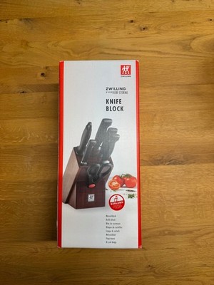 Zwilling Four Star Walnut block 7 pcs knives