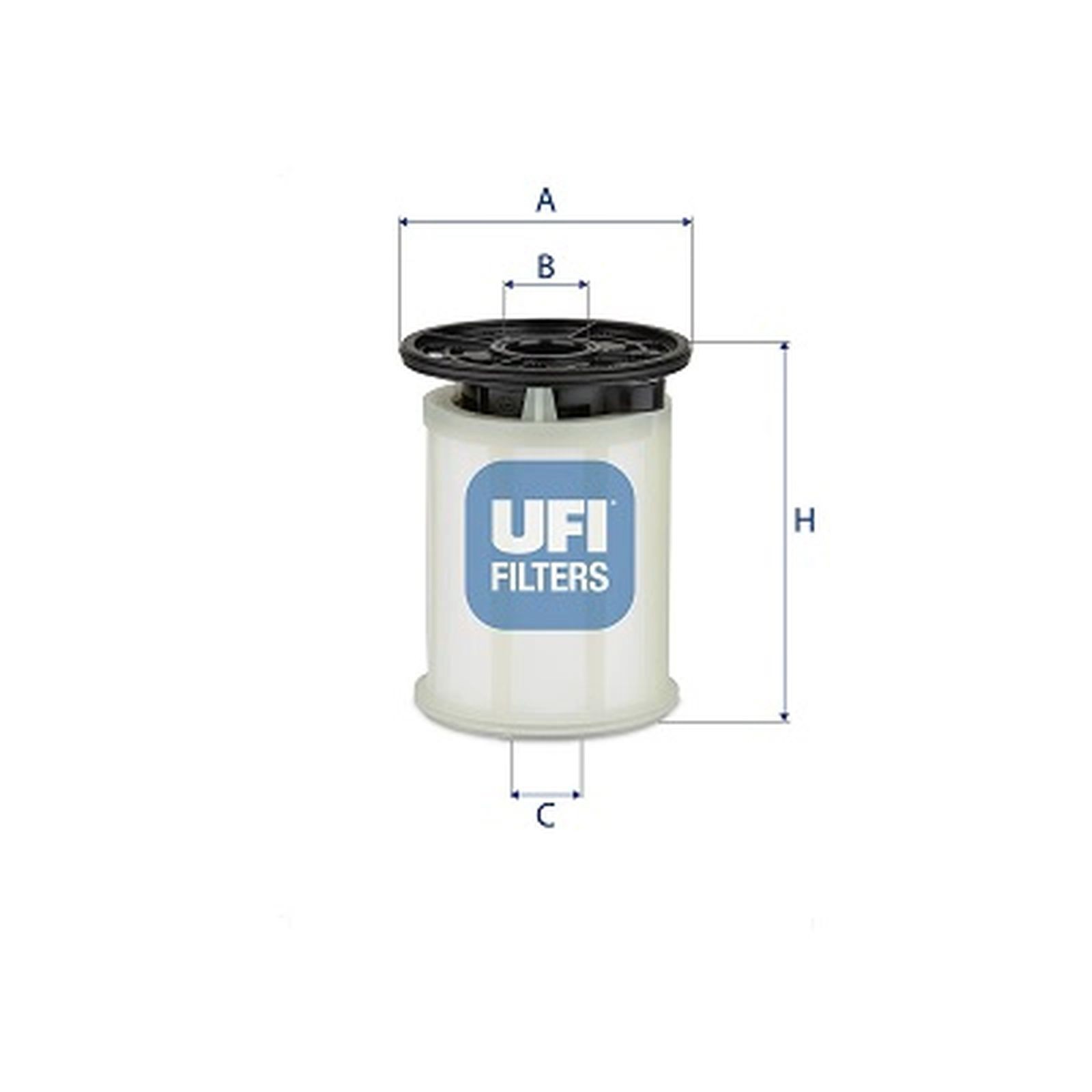 ORIGINAL® Ufi 26.H2O.06 Kraftstofffilter passend für Fiat DUCATO Kasten DUCATO