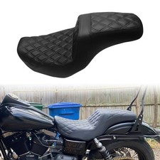 Sedile passeggero due posti nero per Harley Dyna Super Glide FXD/I 2006-2010