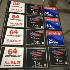 12 Mixed PCS Sandisk 1GB CF Compact Flash Card 1GB CF Memory card SDCFJ