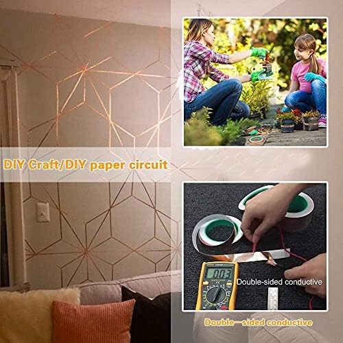 4 Pack Double Sided Copper Foil Tape