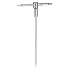 Sliding T-Handle Hex Key Wrench 2/2.5mm 3-Way Free Sliding Handle, Silver