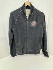 Lucky Brand Men's Triumph Motorcycles Full Zip Sweater Vintage Style Size S