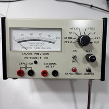 Anders Precision CM-100A Analog Capacitance Meter Capacitor Tester Untested