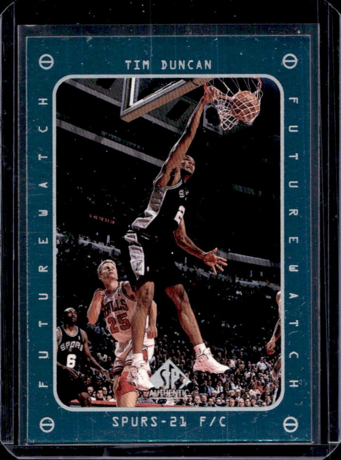 1997-98 SP Authentic Tim Duncan Rookie RC #165 Spurs