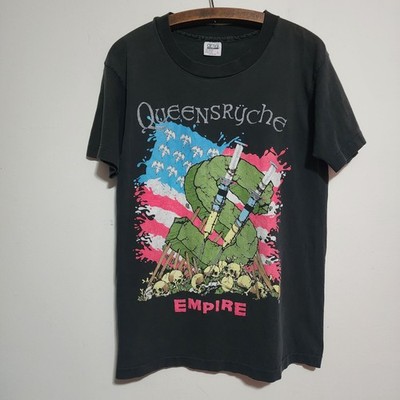 VTG 1991 Queensryche Empire Tour Shirt Pushead Art Anvil Single Stitch L