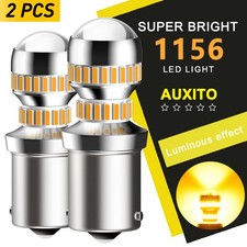 Auxito P21w 1156 7506 Led Turn Signal Bulb Light 3000k Amber Canbus Super Bright