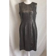 Calvin Klein Women's Metallic Snake Print Midi Dress