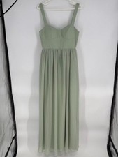 Azazie Plus Size Bridesmaid Mother Of Bride Light Green Dress Size A8