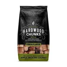 Apple Wood Chunks for Smoking and Grilling - All-Natural, Long-Lasting with a...