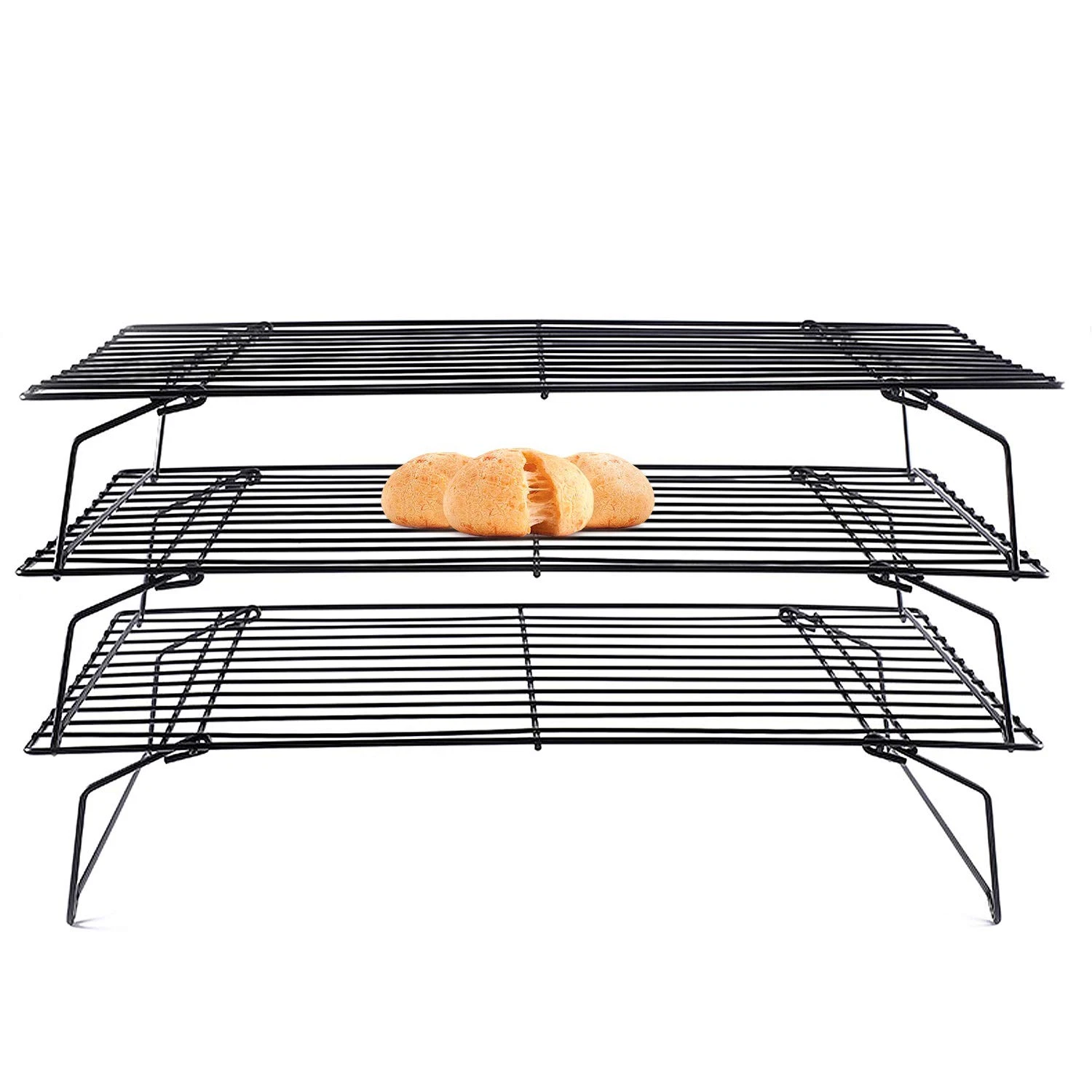 Cooling Rack, 3 Tier Stackable Baking Rack Stainless Steel Wire Cooking Rack ...
Opens in a new wind