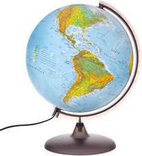 LIVARNO ILLUMINATED WORLD 41cm GLOBE LED LIGHT UP GLOBE MAP LAMP  Ø 30CM 41CM