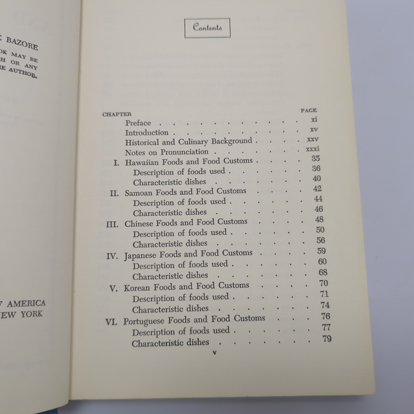 Hawaiian and Pacific Foods 1960 HC DJ Katherine Bazore