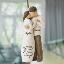 2D Flat You Will Forever Be My Always Wooden Figurine - Personalized Acrylic