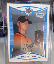 2008 Bowman Chrome Prospects Zach Britton Baltimore Orioles #BCP168