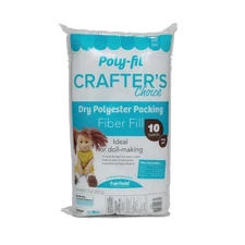 Fairfield Poly-Fil Crafter’s Choice, Dry Polyester Packing Fiber Fill, Stuffi...