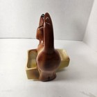 Vintage Ceramic Dachshund Planter Brown Wiener Dog Planter 1950s - 60s  8" — photo 4