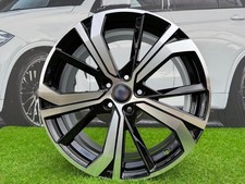 4X R20" 5X108 Jantes Noires Polies À Double Rayons Volvo: S'adapte À V60 XC70