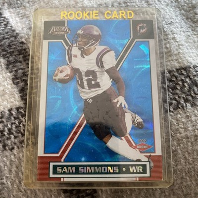 2002 Pacific Exclusive - Sam Simmons #91 Blue /299 (RC)