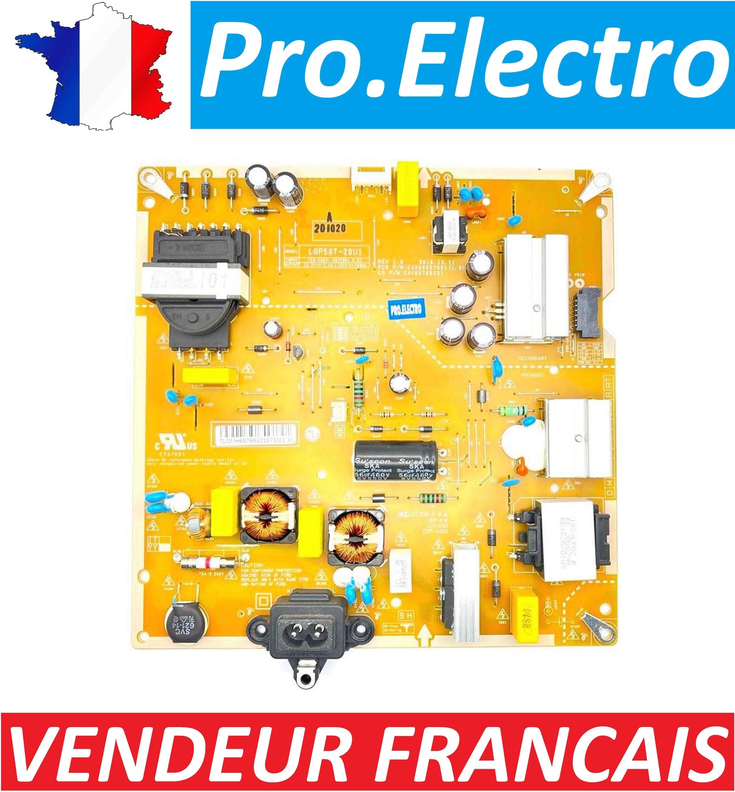 Bloc alimentation EAX69057001 EAY65769221 pour TV LG 50 pouces