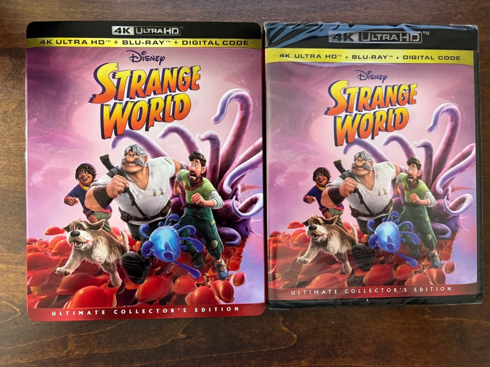 NEW BLU-RAY DVD DISNEY Strange World (4K) W/Slipcover ULTIMATE EDITION SEALED - Image 3 of 3