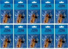 Catholic Holy Water Bottle, Gold Keychain Container Kit with Plastic Eyedropper