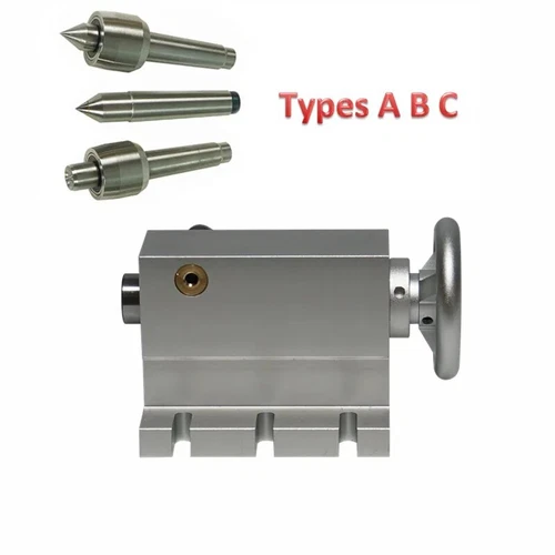 MT2 Activity Tailstock WIth 3 Heads Center Height 65mm CNC Router Lathe Machine - Bild 7 von 10