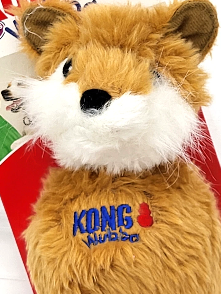 Juguete de búsqueda de perro chirriante zorro grande Kong Wubba Friends Foto 4 de 4