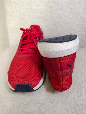 Red Puma NRGY athletic running shoes sneakers 12 Puma Mega NRGY Men Sneakers 12 Red Mesh Lace Up Running  main image 2