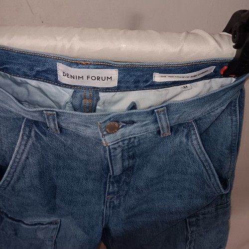 Denim Forum The '90s millie Hi-rise cargo Jeans Y2K relaxed Pants Aritzia - Picture 7 of 20