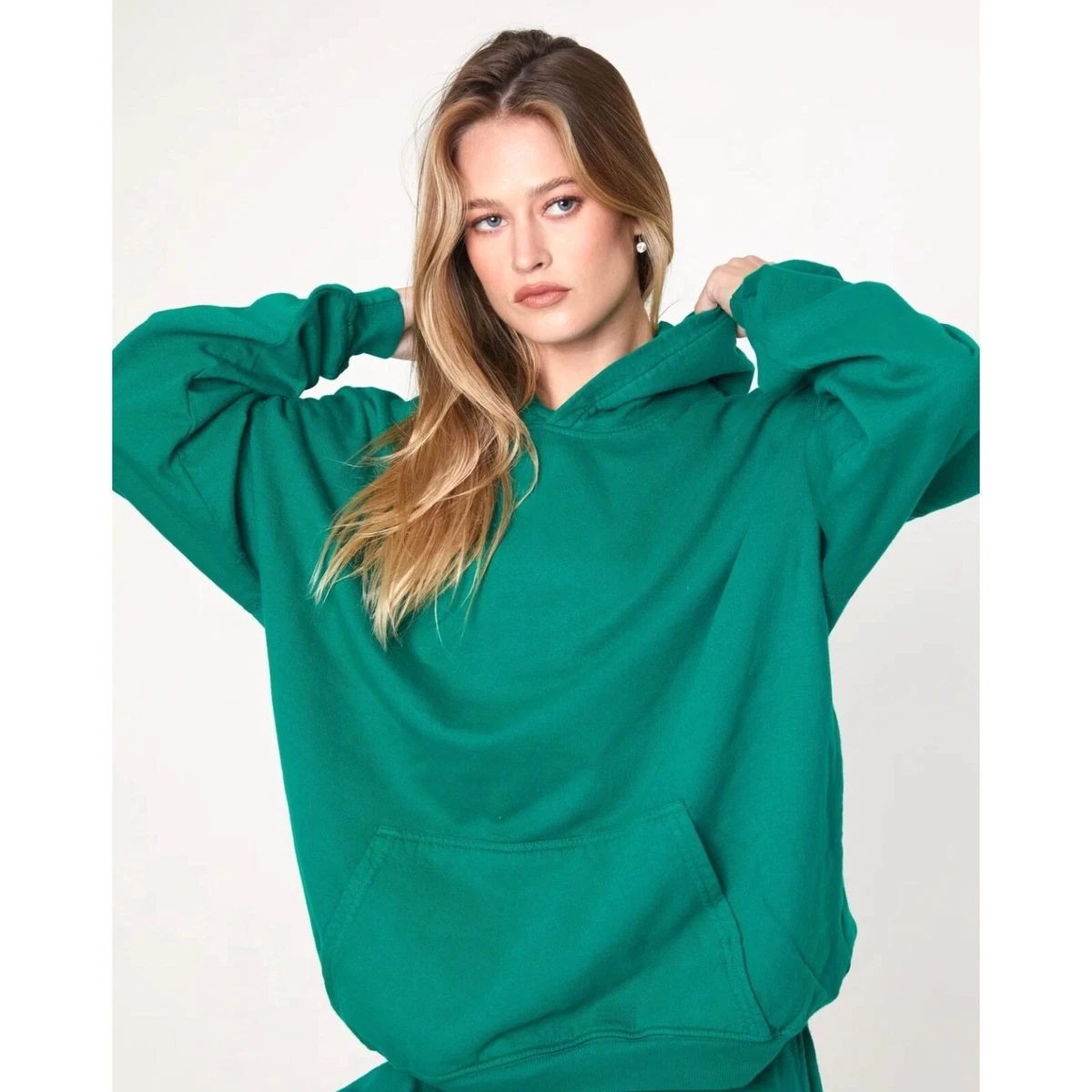 AKIRE SPORT by Erika Costell Sz S Oversized Fleece Boyfriend