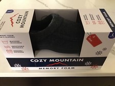 Cozy Mountain Memory Foam Indoor/Outdoor Men s Clog Slippers Large - Size 11-12