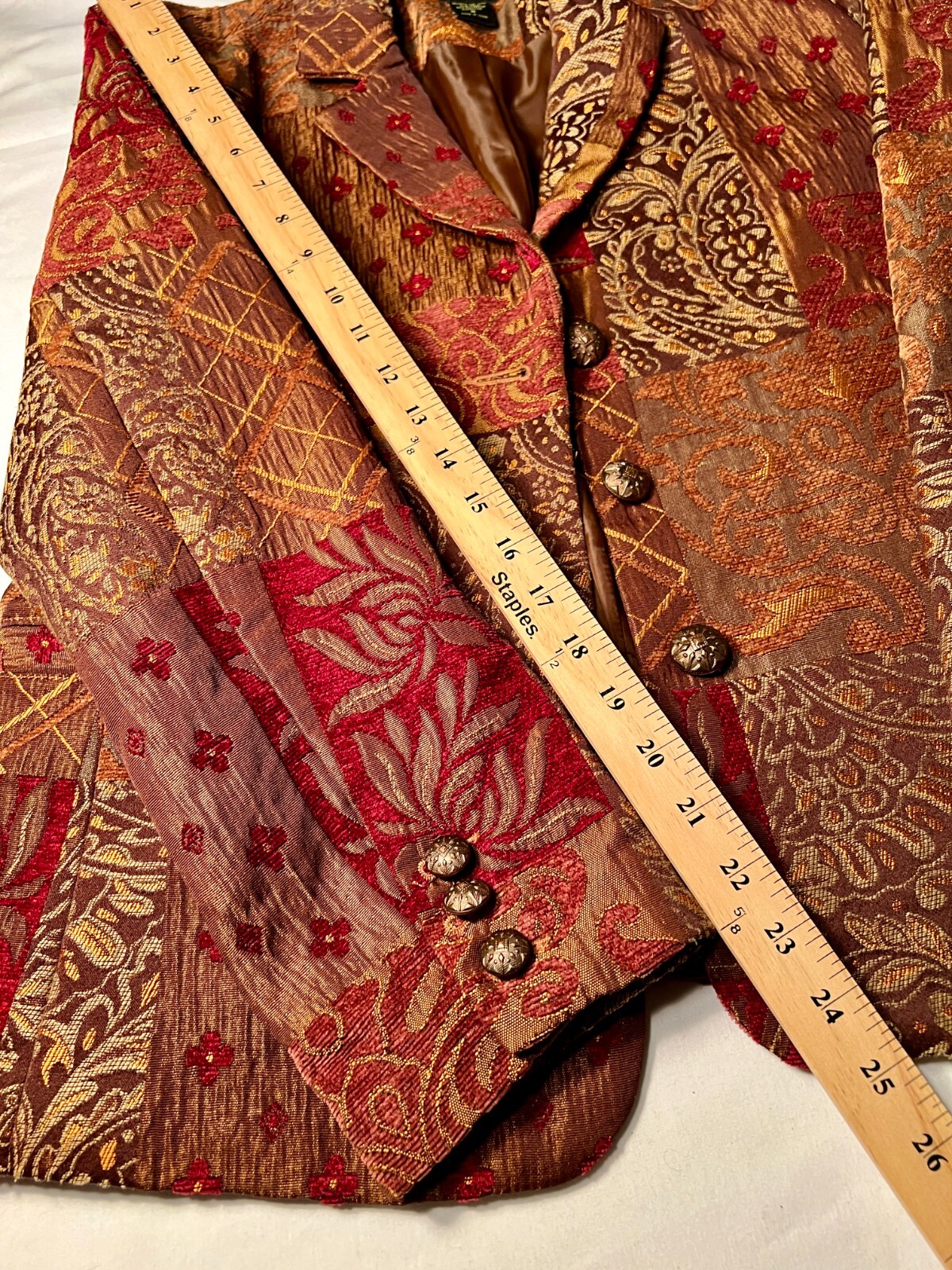 ELCC Women's Tapestry Patchwork Blazer Jacket - M - image 6