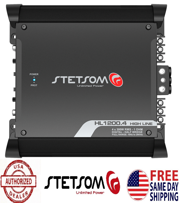 STETSOM HL1200.4 1 OHM 4 CHANNELS - USA DEALER - SAME DAY SHIPPING